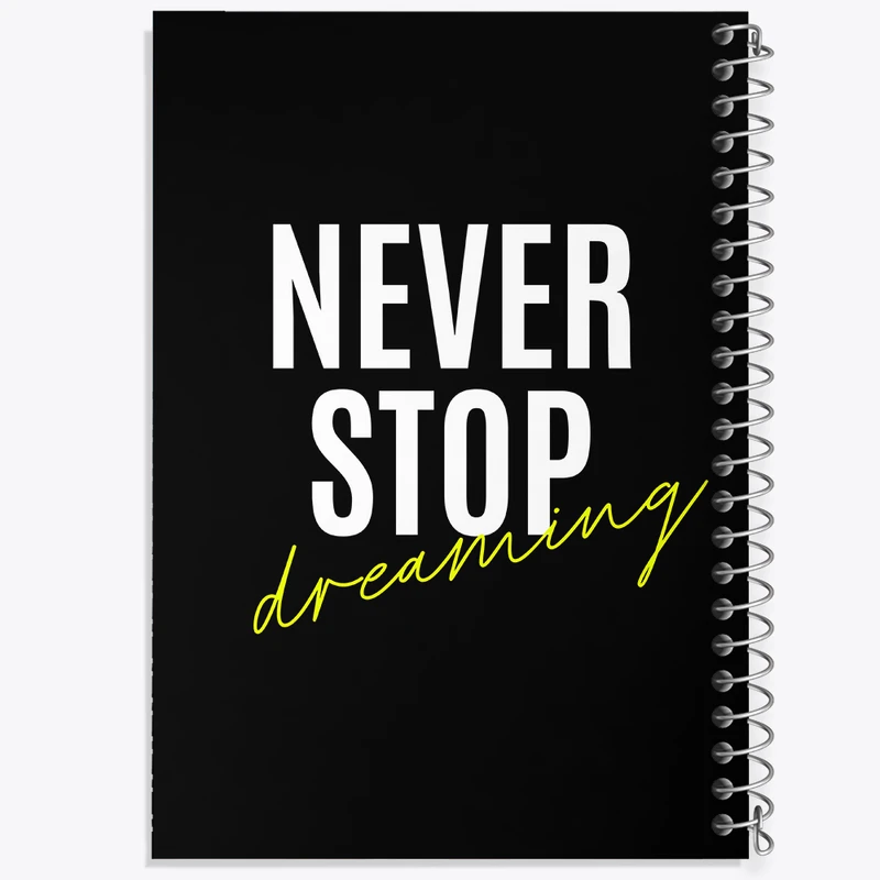 دفتر لیست خرید 50 برگ خندالو طرح Never Stop Dreaming کد N2378