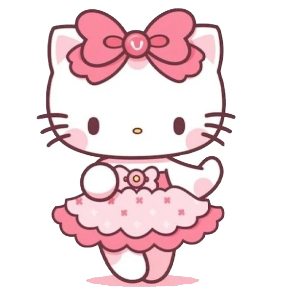 استیکر پارچه و لباس پاد آفرین طرح کیتی کد 399