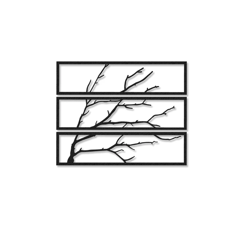 دیوارکوب طرح درخت مدل tr-b04 مجموعه سه عددی