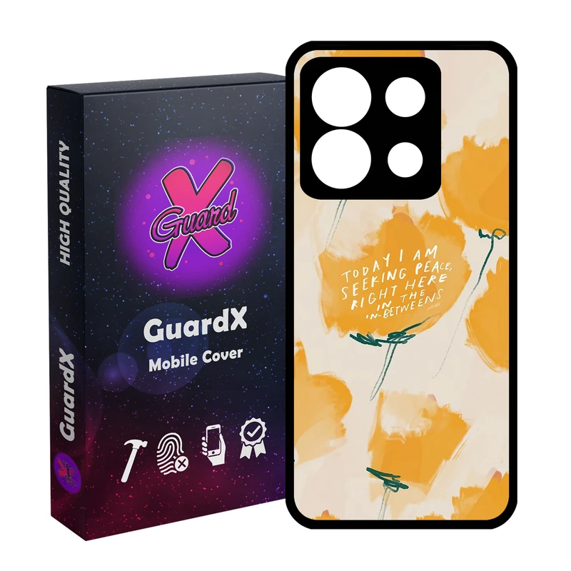 کاور گارد ایکس طرح Flower مدل Glass10830 مناسب برای گوشی موبایل شیائومی Redmi Note 13 5G