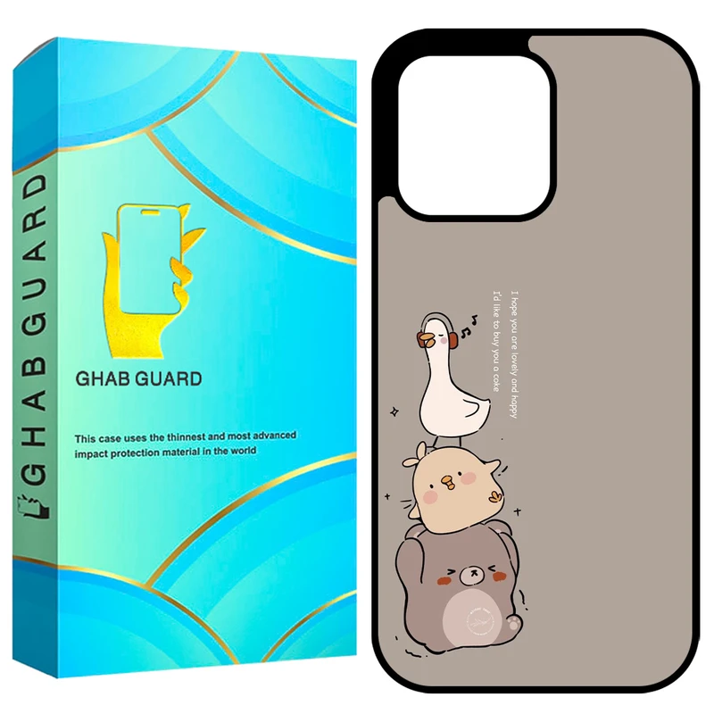  کاور قاب گارد طرح اردک مدل GCHP15PM مناسب برای گوشی موبایل اپل iPhone 15 Pro Max