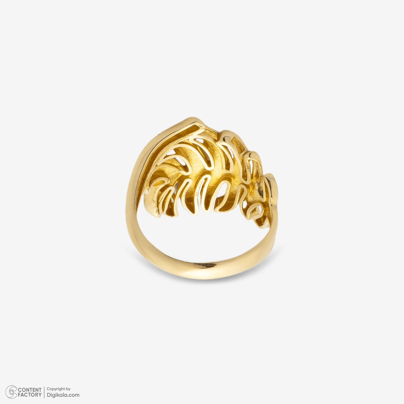 انگشتر طلا 18 عیار زنانه گلدم مدل R348004 سایز 54 -  - 3