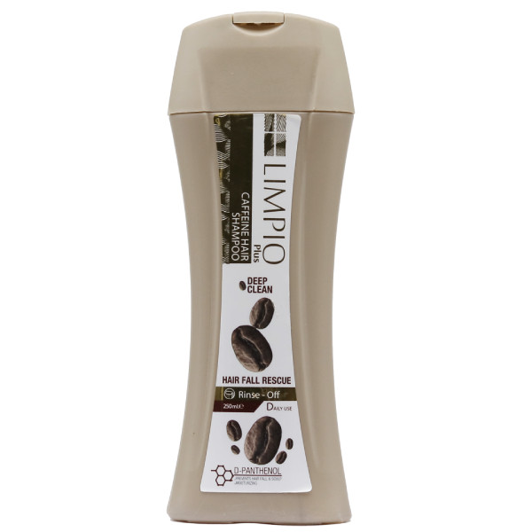 شامپو تقویت کننده و ضد ریزش مو لیمپیو مدل CAFFENE حجم 250 میلی لیتر