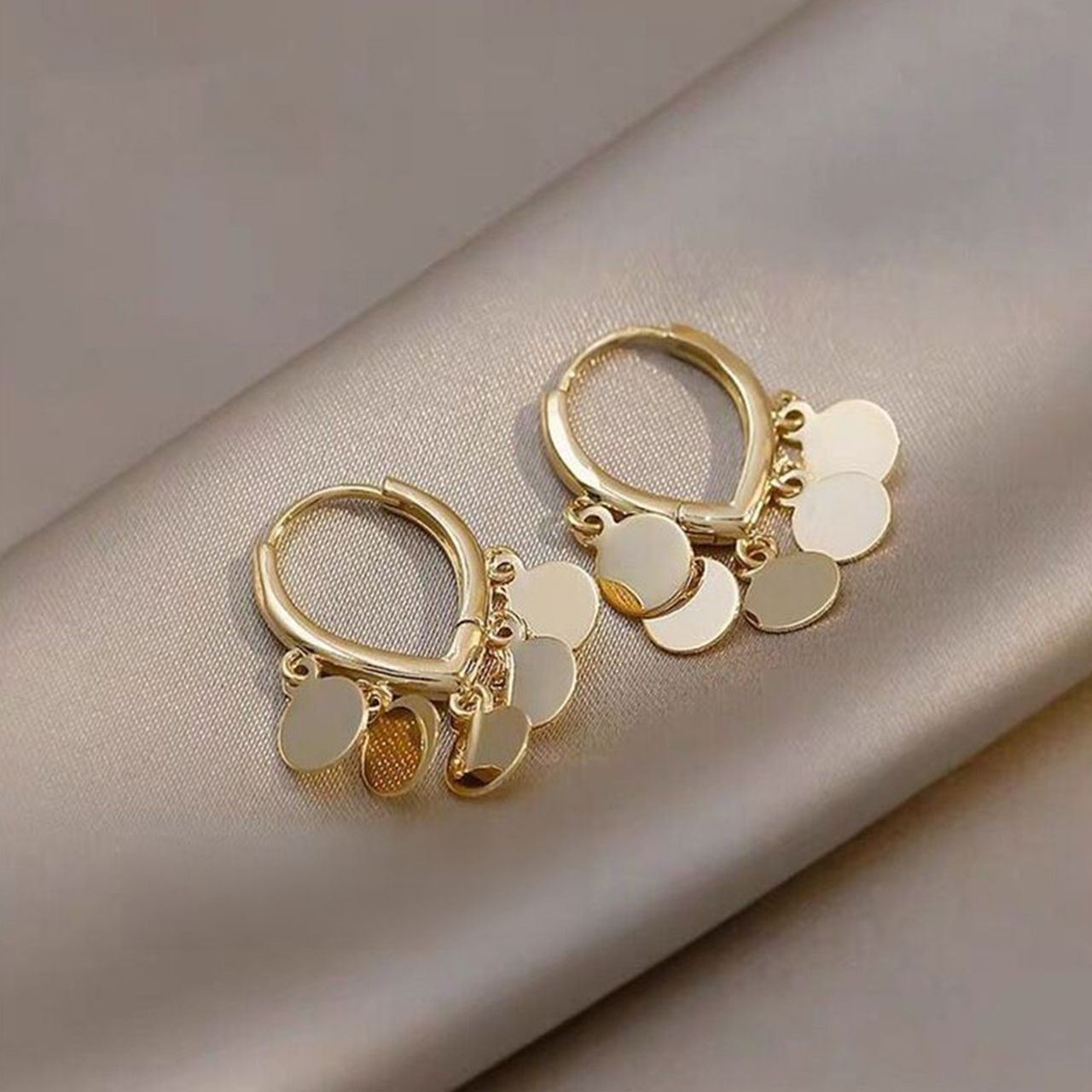گوشواره زنانه روکسی مدل حلقه سکه ای کد 48-7 -  - 5