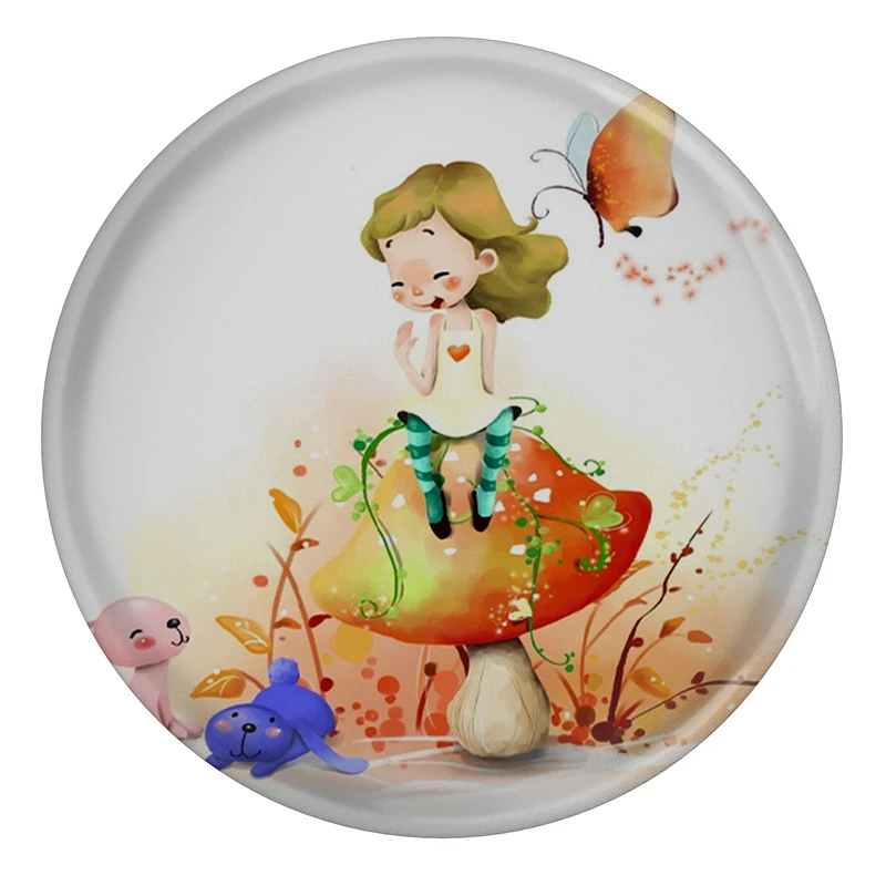 پیکسل طرح دختر و پروانه و قارچ مدل S10389