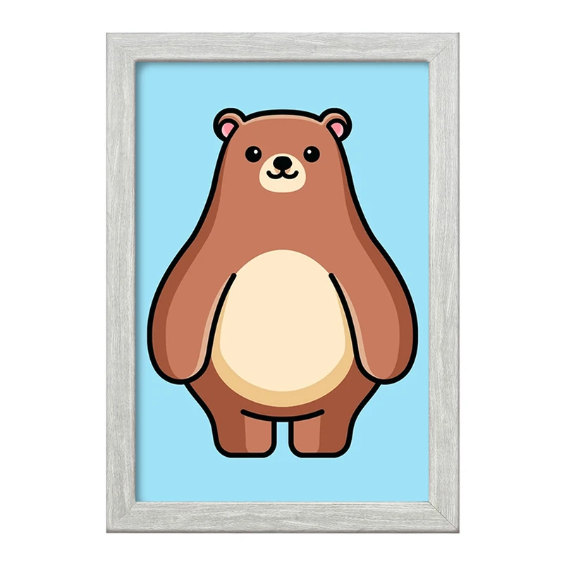 تابلو خندالو طرح حیوانات بامزه خرس کد 28188