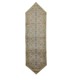 رانر‌ ترمه ابریشم‌ مدل نرگس کد 00110