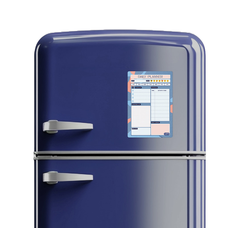 تخته وایت برد لاژید طرح پلنر روزانه مدل آهنربایی سایز 20X30 سانتیمتر