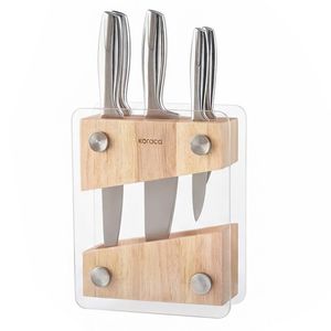 سرویس چاقو 6 پارچه با تیغه استیل و با دسته استیل کاراجا مدل Meister Hamburg