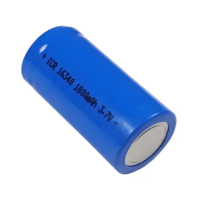 باتری لیتیوم یون قابل شارژ کد 16340 ظرفیت 1800 میلی آمپر ساعت بسته 2 عددی