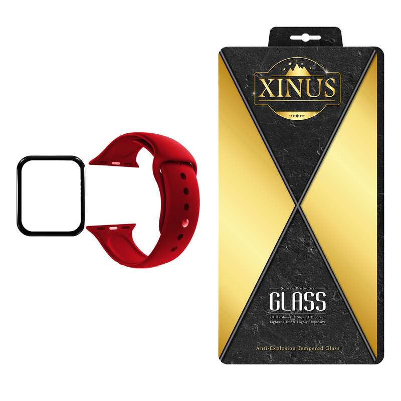 بند ژینوس مدل  PN-BAND1  مناسب برای اپل واچ 41 میلی متری به همراه محافظ صفحه نمایش