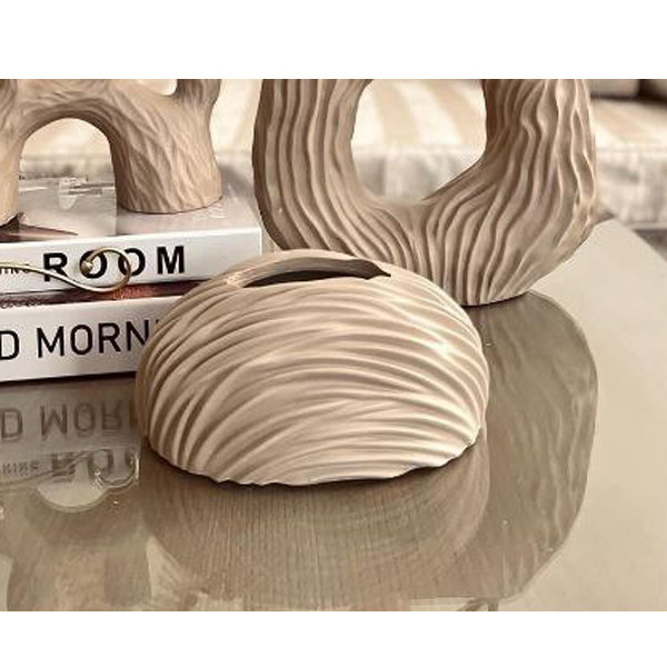 جعبه دستمال کاغذی مدل شیاردار مدرن مینیمال