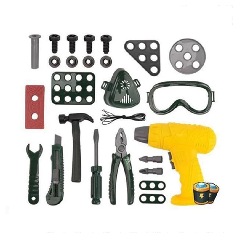 اسباب بازی مدل ابزار کد 8043 به همراه دریل مجموعه 28 عددی