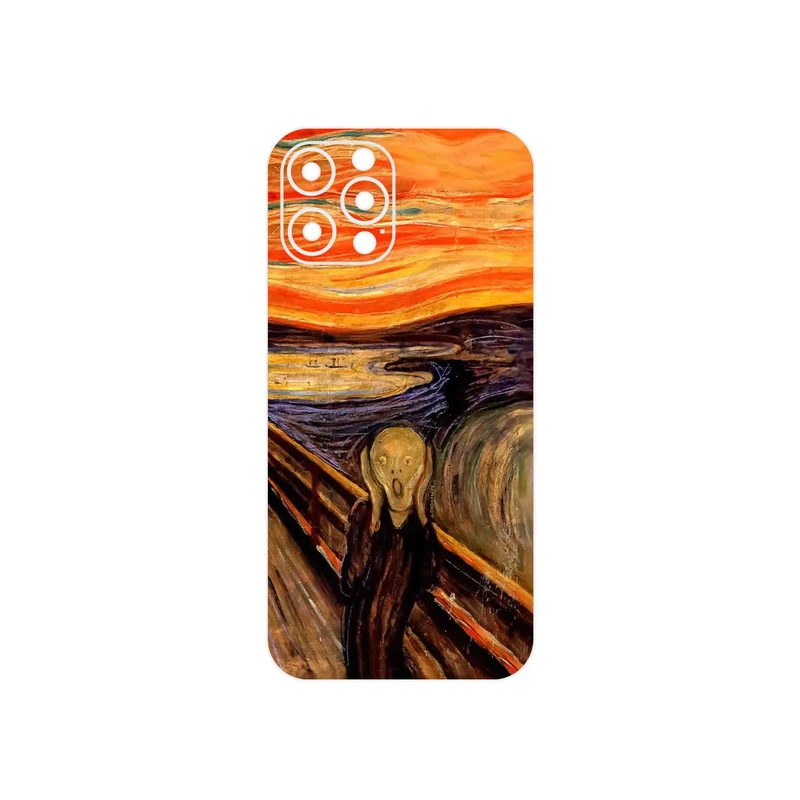 برچسب پوششی ماهوت مدل The Scream of Munch مناسب برای گوشی موبایل اپل iPhone 12 Pro Max