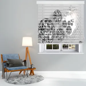پرده زبرا زیو مدل 3D-1077 سایز 150x200 سانتی متر