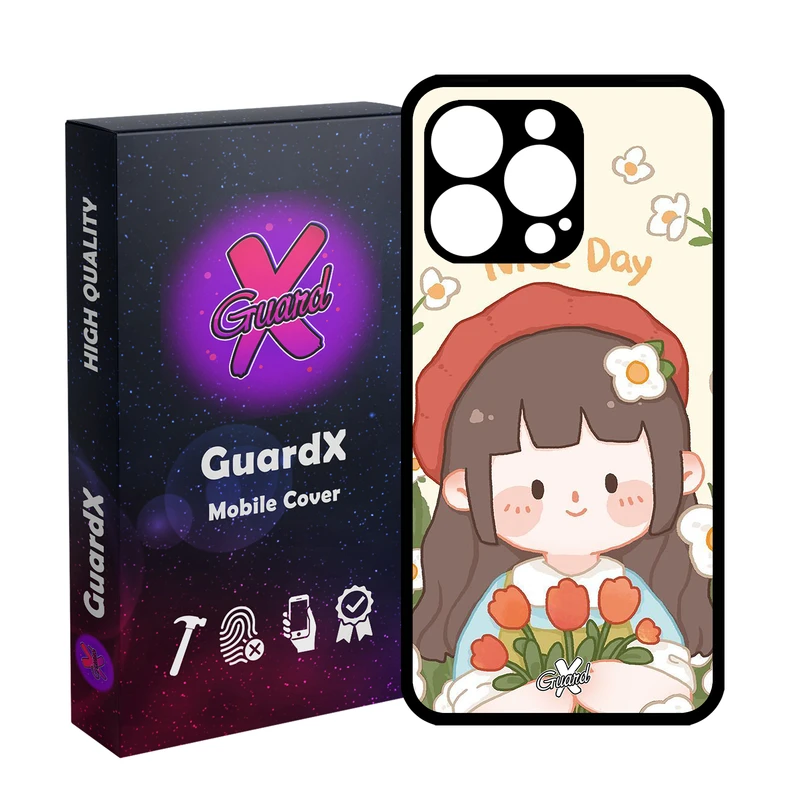 کاور گارد ایکس طرح Girl مدل Glass10633 مناسب برای گوشی موبایل اپل iPhone 13 Pro
