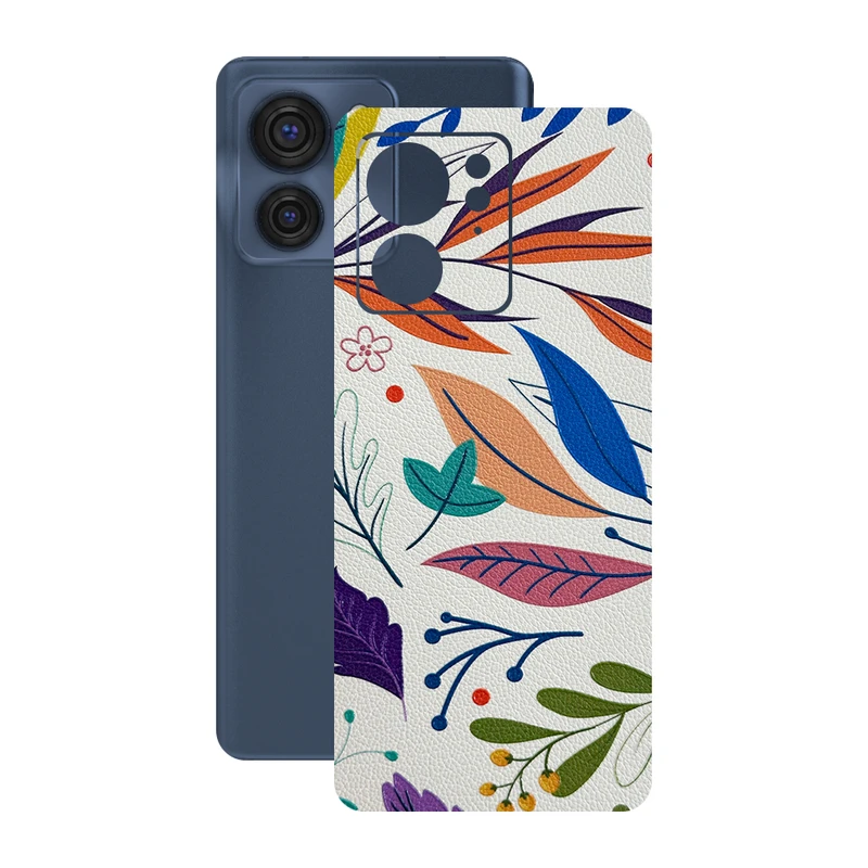 برچسب پوششی ریمکس مدل Leth طرح برگ مناسب برای گوشی موبایل موتورولا Edge 40