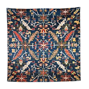 رومیزی مدل مخمل طرح خطی کد 143
