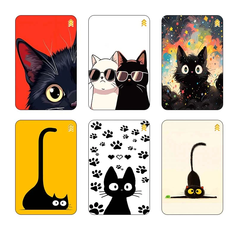استيکر کارت کارنيکا طرح گربه Cat کد 78638 مجموعه 6 عددی