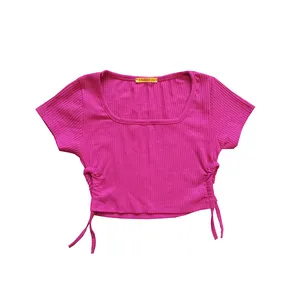 کراپ‌تاپ آستین کوتاه  زنانه مدل بغل بند