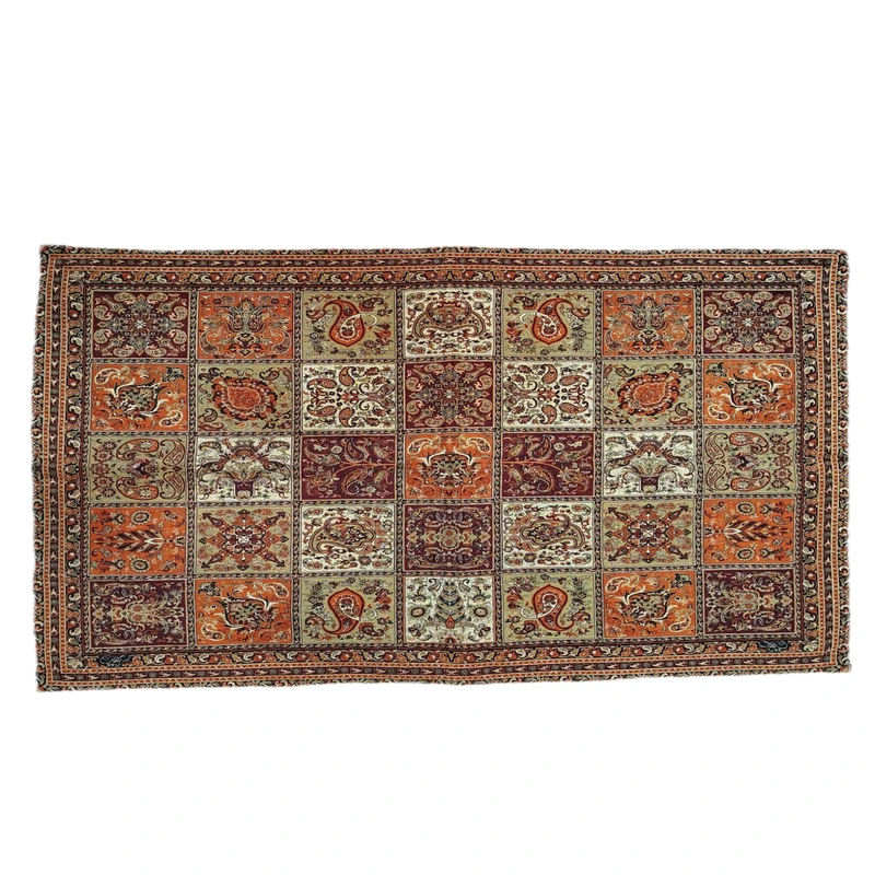 رومیزی ترمه طرح خشتی مدل مستطیل 