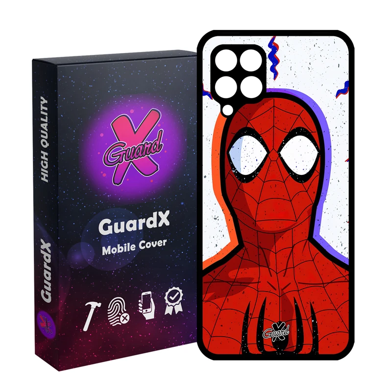 کاور گارد ایکس طرح Spider Man مدل Glass10495 مناسب برای گوشی موبایل سامسونگ Galaxy A12/M12/F12