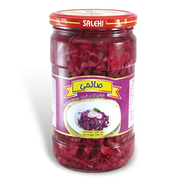 ترشی کلم قرمز پاستوریزه ممتاز صالحی - 650 گرم