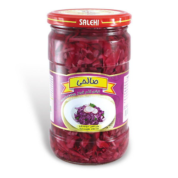 ترشی کلم قرمز پاستوریزه ممتاز صالحی - 650 گرم