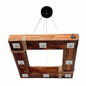 لوستر هشت شعله مدل مربع آویز