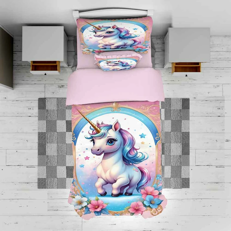 سرویس روتختی مدل اسب تکشاخ TXY709 تک نفره 5 تکه