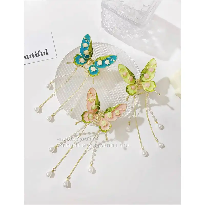 کلیپس مو زنانه مدل زایا پروانه کد 3-08009