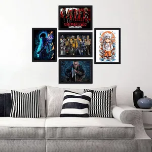 تابلو دکوراتیو گیم دکور طرح گیم مدل S05 مجموعه 5 عددی