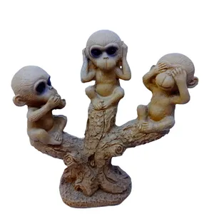 مجسمه طرح سه میمون خردمند کد 321