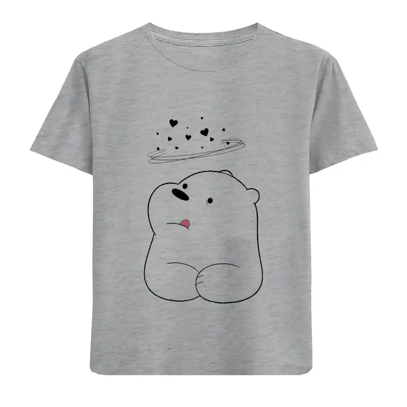 تی شرت آستین کوتاه بچگانه مدل بچه خرس D332