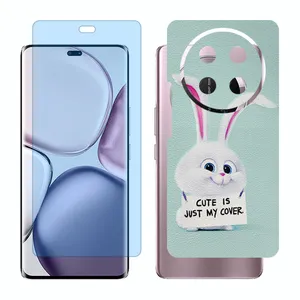 Glass Together model anti blue screen protector suitable for Honor X9c mobile phone with back cover sticker