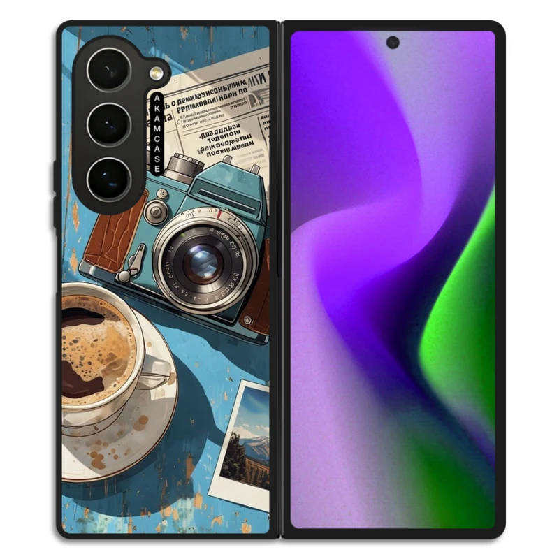 کاور آکام مدل AMC-WSGZFOLD6-COFFEE-1 مناسب برای گوشی موبایل سامسونگ Galaxy Z Fold 6