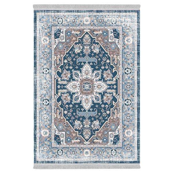 فرش پارچه‌ای دفه مدل فرشینه طرح مدرن کد 11