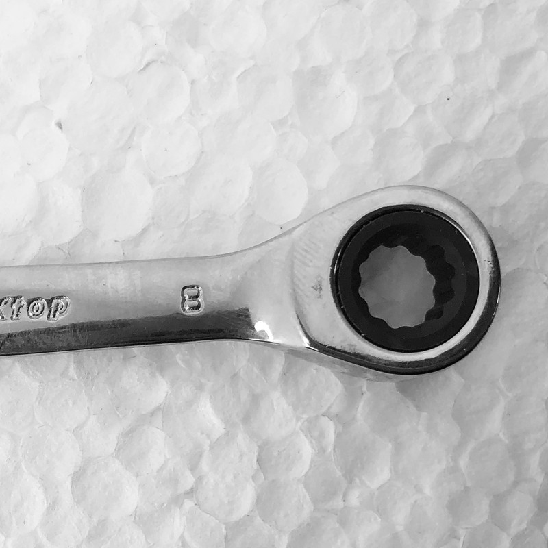 آچار یکسر تخت و یکسر رینگی مکس تاپ کد CRV08 سایز 8 میلیمتر