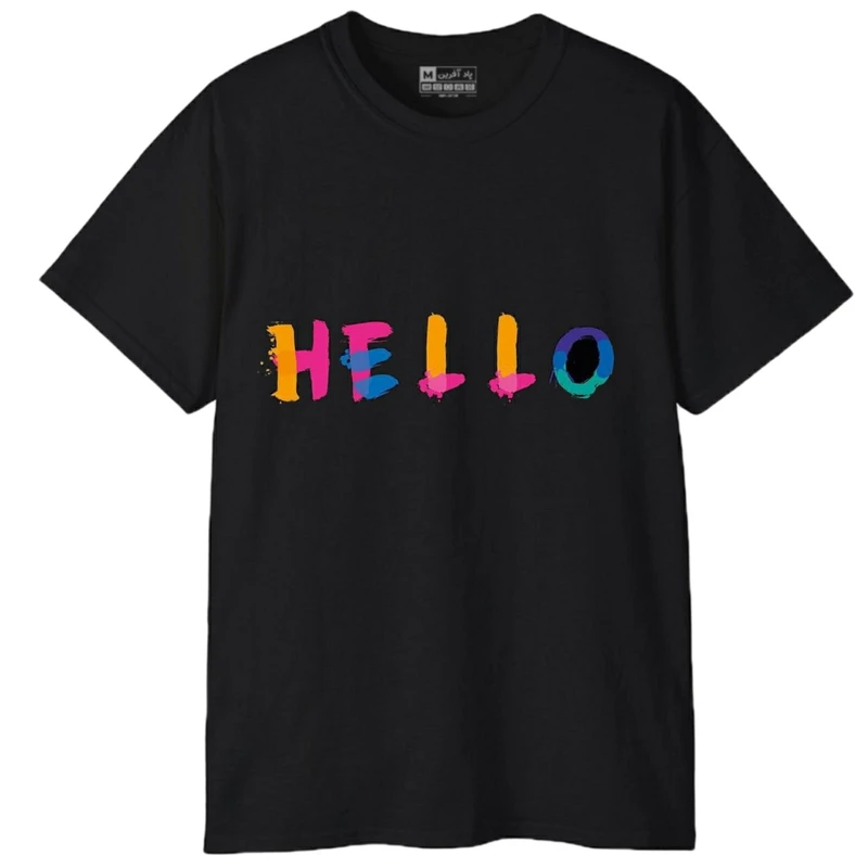 تی شرت آستین کوتاه مردانه پاد آفرین مدل کلمه انگلیسی کد 192