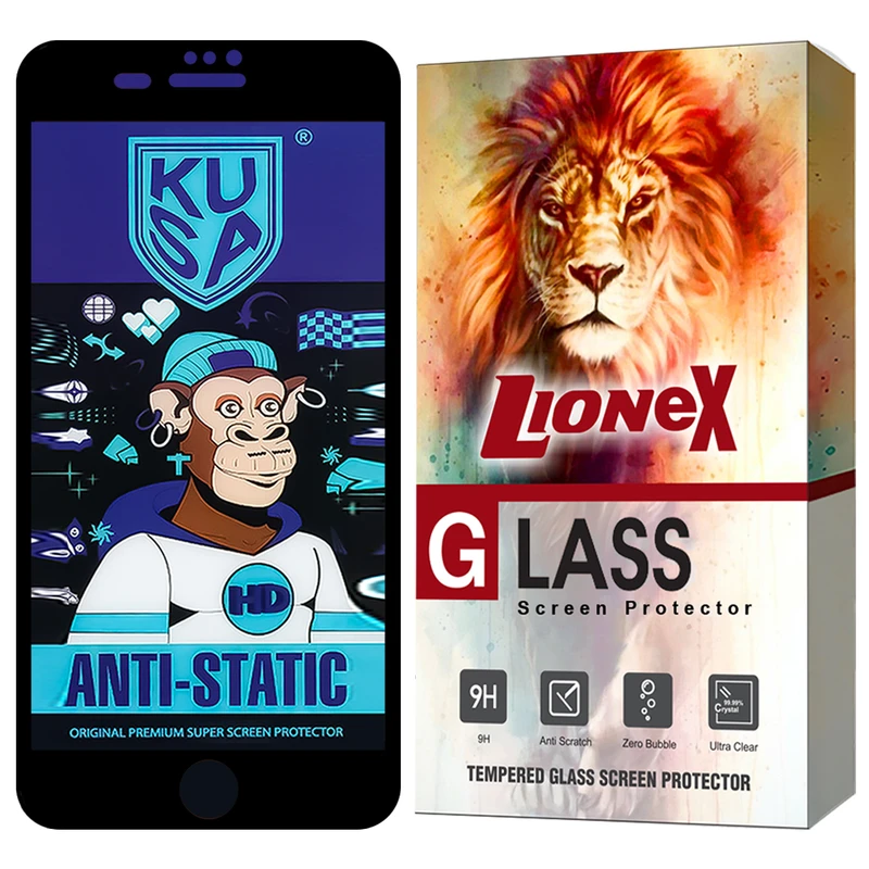 محافظ صفحه نمایش لایونکس مدل KUAL مناسب برای گوشی موبایل اپل iPhone 7 Plus / iPhone 8 Plus 
