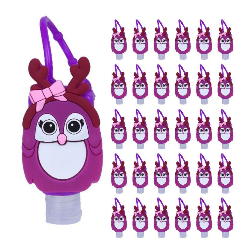 ژل ضدعفونی کننده دست آکسیکید مدل جغد شاخ دار آویزدار حجم 29 میلی لیتر بسته 30 عددی