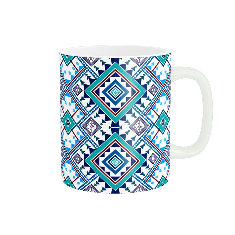 ماگ پاد آفرین طرح هندسی سنتی مدل نگارین 43 کد MD-D43