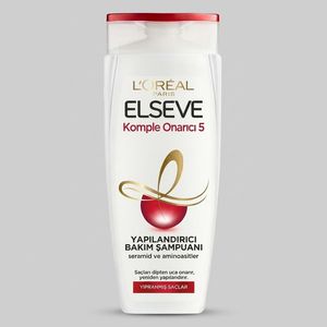 شامپو مو لورآل مدل Total Repair 5 حجم 450 میلیلیتر، ترمیمکننده، تقویتکننده، حاوی سرامید و پروکراتین، مستحکمکننده، حجمدهنده، نرمکننده و درخشانکننده مو