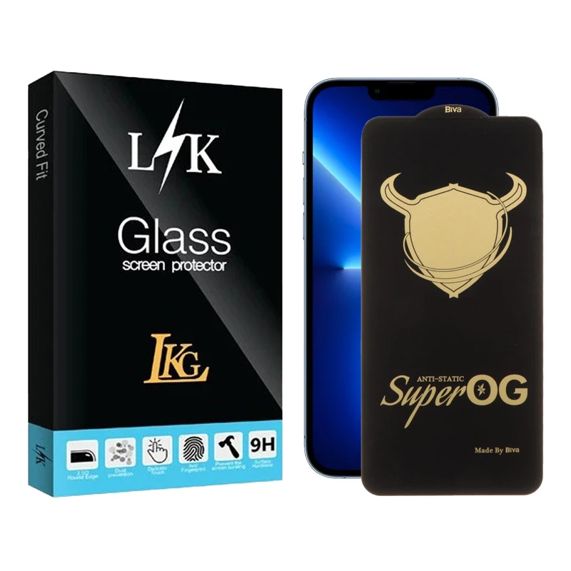 محافظ صفحه نمایش ال کا جی مدل Super-OG مناسب برای گوشی موبایل اپل iPhone 13 Pro Max