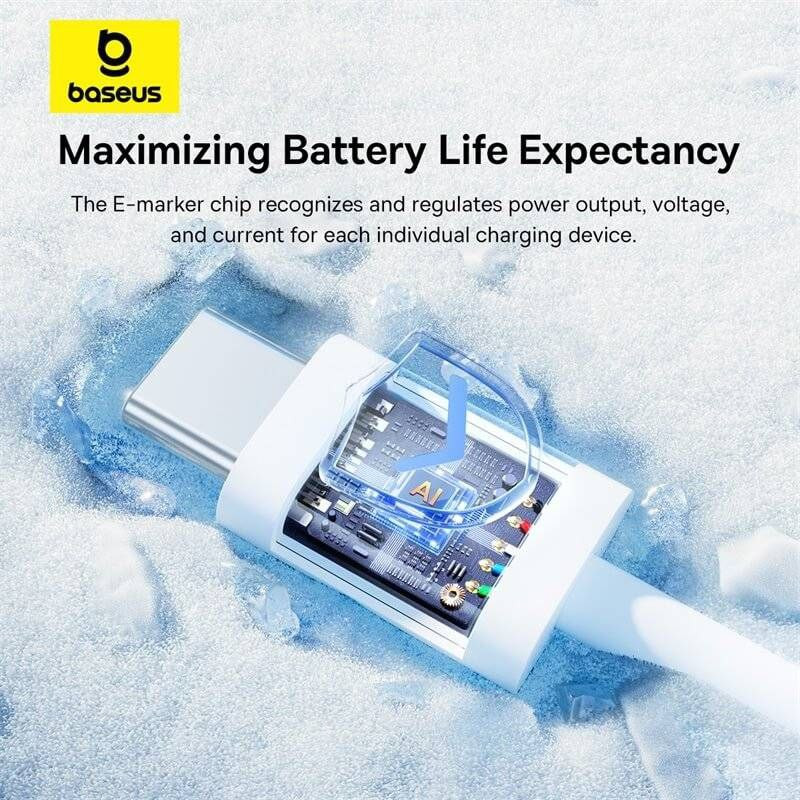 کابل تبدیل USB-C بیسوس مدل Superior Series 2 100W طول 2 متر