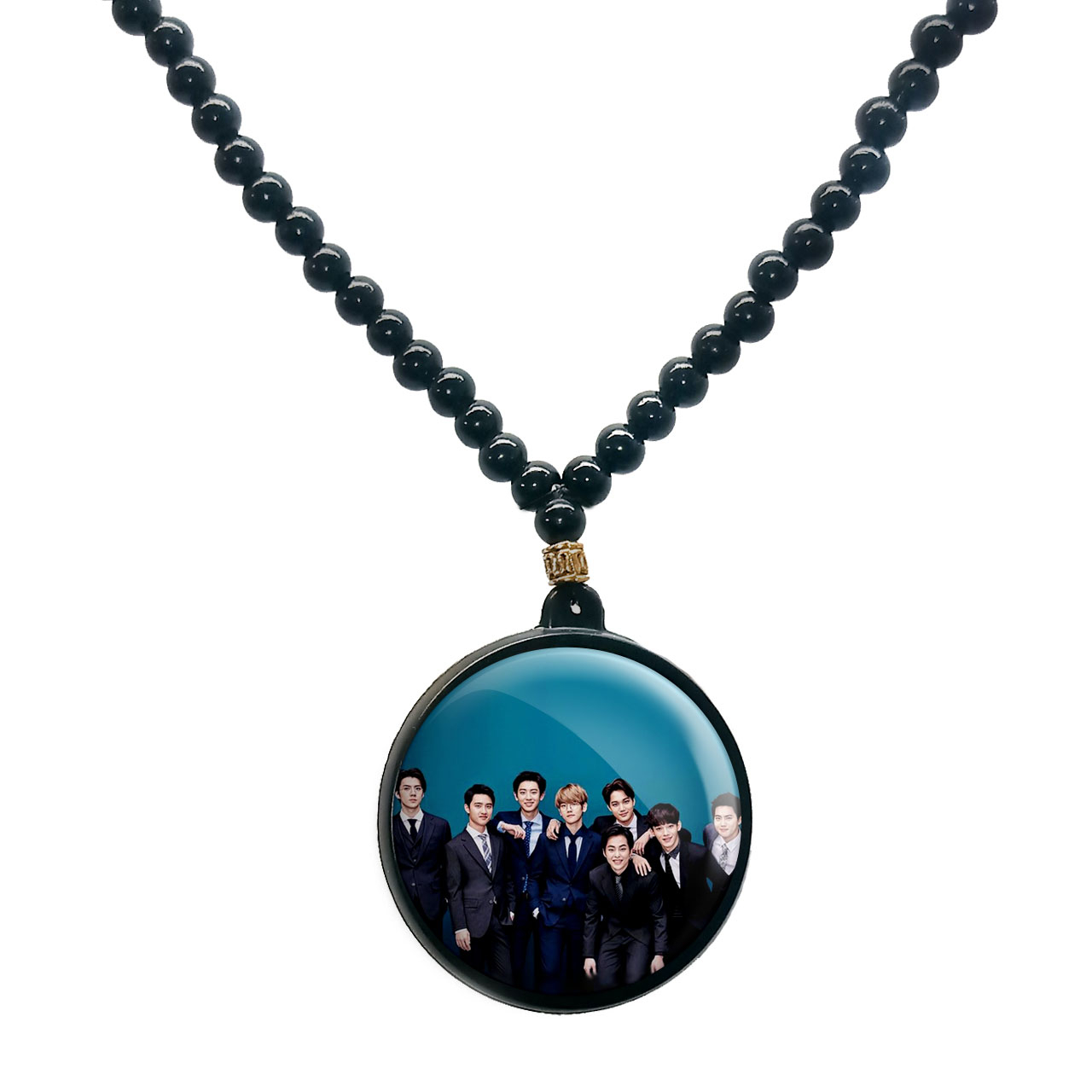 گردنبند پرمانه طرح exo کد pmd.14151 مدل دو طرفه