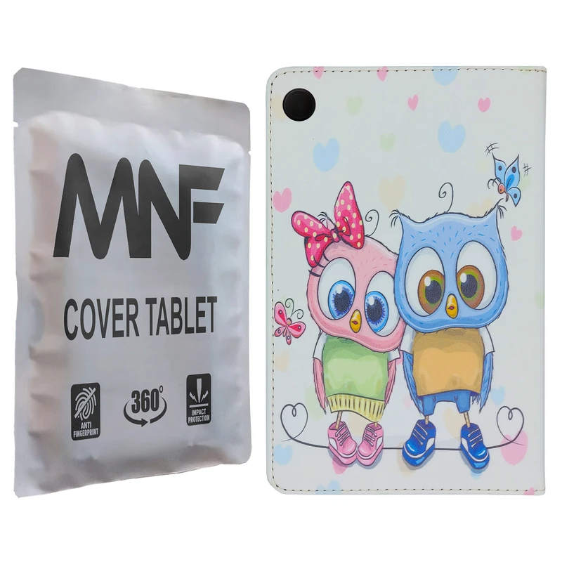 کیف کلاسوری ام ان اف طرح جغد های فانتزی کد M-371 مناسب برای تبلت سامسونگ Galaxy Tab A9 / X115