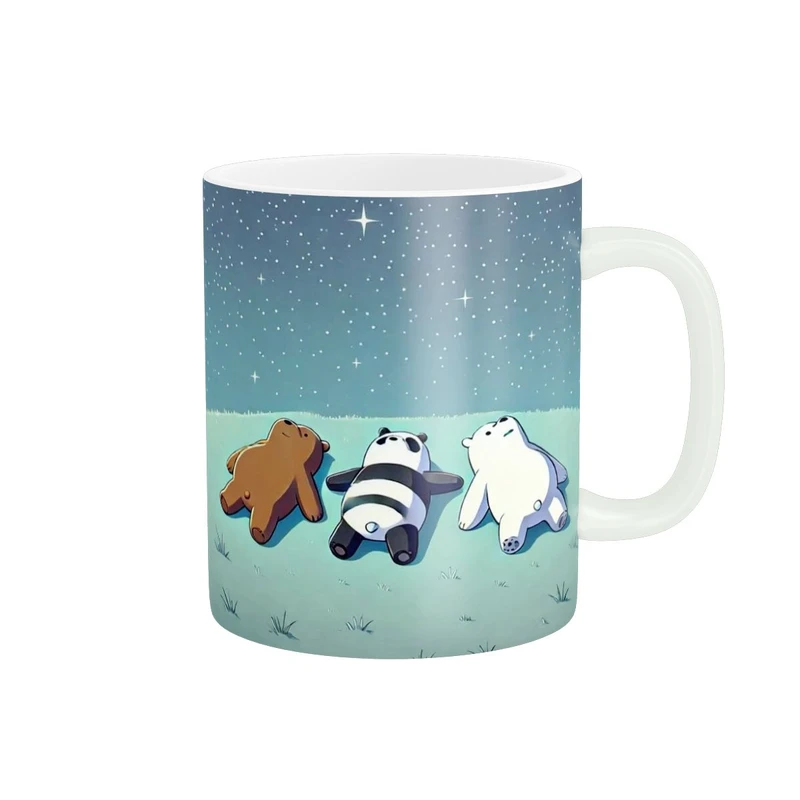 ماگ پاد آفرین طرح خرسها و ستاره ها کد 374