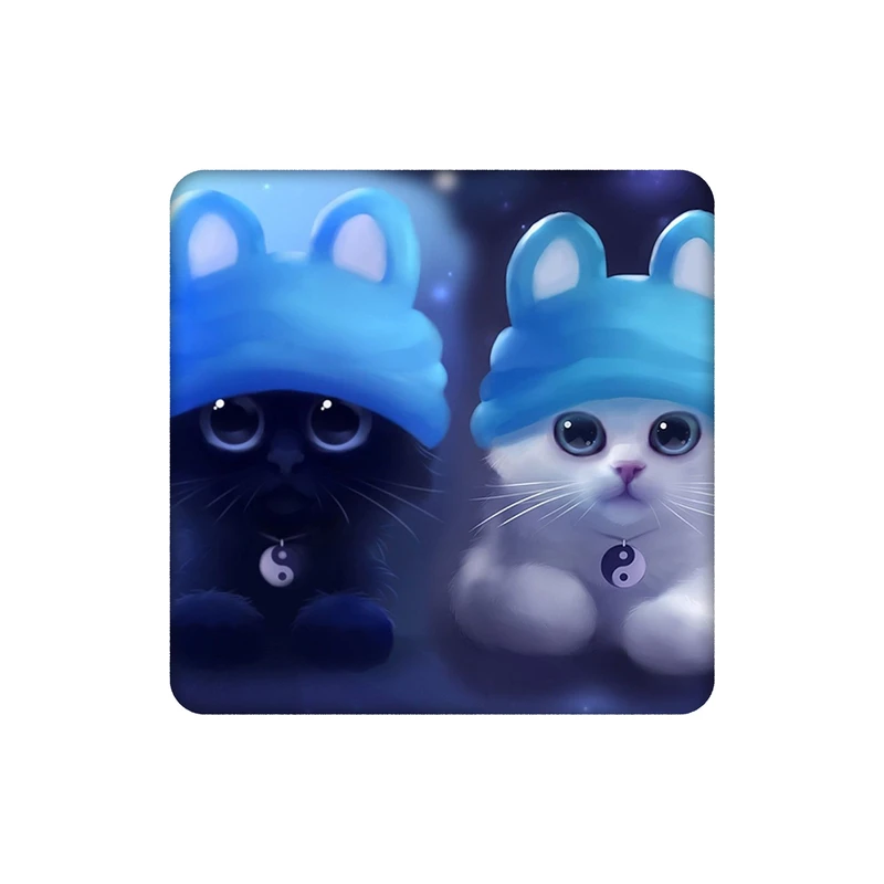 زیر لیوانی طرح بچه گربه خیر و شر کد    4970403