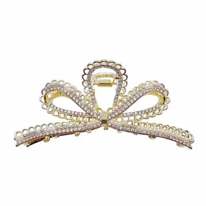 کلیپس مو زنانه مدل پاپیون جواهری